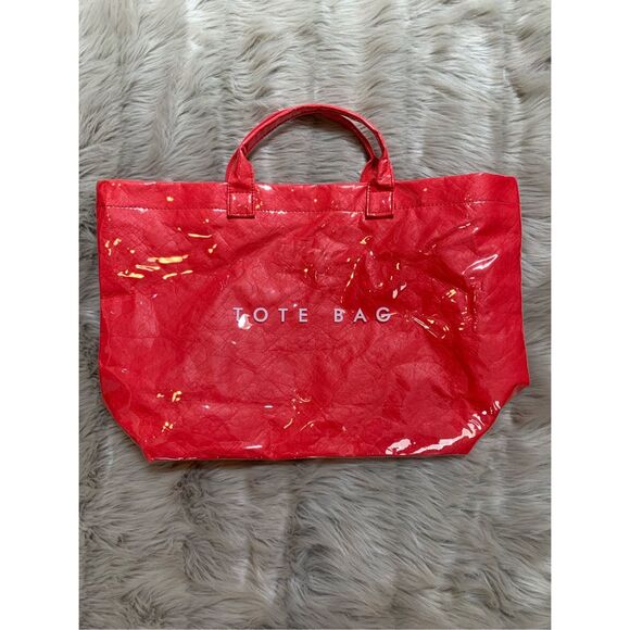 Spacious Fashion Transparent Jelly Tote Bag PVC Water proof Handbag Shopping Bag - Picture 1 of 9